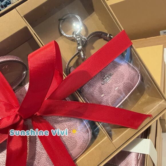 NWT Coach Boxed Nolita 19 And Nolita Bag Charm Set CCK96 Pink/Rose Holiday Gift - Picture 4 of 6